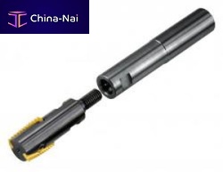 Shell-end milling cutter with replaceable insertthreadfor steel