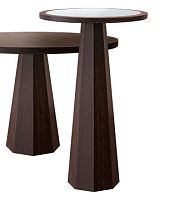 Contemporary high bar table VTA316wood veneerAmerican walnutamerican walnut base