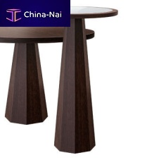 Contemporary high bar table VTA316wood veneerAmerican walnutamerican walnut base