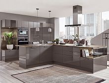 Contemporary kitchen FLASH 453laminateislandL-shaped