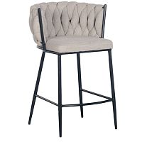 Contemporary bar chair WAVARindoorfabricmetal base