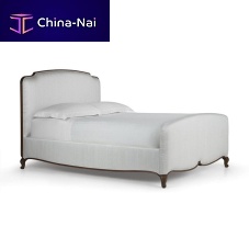 King size bed TOURVILLEtraditionalupholsteredwith headboard