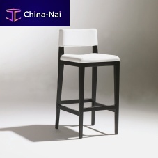 Contemporary bar chair KARAVELindoorfabricleather