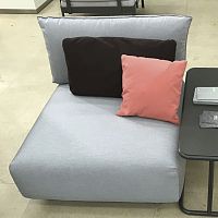 Contemporary fireside chair COMBOfabricmodular