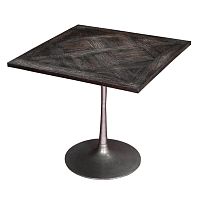 Contemporary high bar table MUSHRAMwoodeniron basesquare