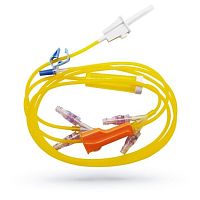 Chemotherapy infusion set with Y port
