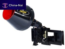 Hydraulic concrete mixer 2.2 - 3.5 cu ft, 30 - 230 lpm | Cement mixa seriesfor skid steer loaders
