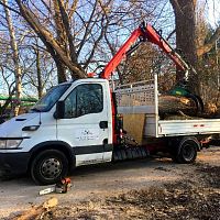 Truck-mounted crane articulatedforestry