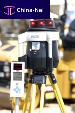 Total station with prism roboticverticalrotational