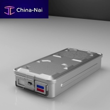 Instrument sterilization container SY.E seriesperforatedanodized aluminum