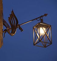 Traditional wall light LANTERNA DRAGOoutdoorwrought ironlantern