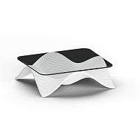 Contemporary coffee table woodenwoodwooden base
