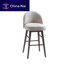 Contemporary bar chair GEM 100indoorfabricwooden base