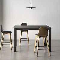 Contemporary high bar table KERALA ceramicmetal baserectangular