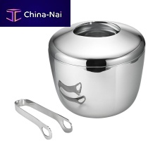 Polished stainless steel ice bucket SKYfor domestic use