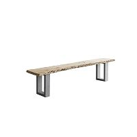 Contemporary bench GRITTIwoodenwithout backrestwithout armrests