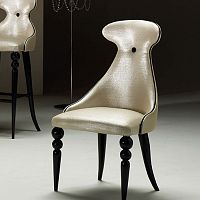Art Deco chair TIFFANY/Sindoorfabriclacquered wood base