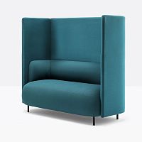Contemporary upholstered bench BUDDYHUB BDH002/140fabricfor officehigh-back