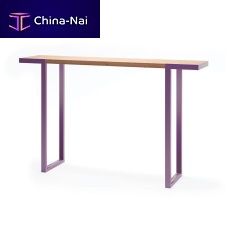 Contemporary high bar table Amagerlarchpowder-coated steel baserectangular