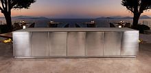 Outdoor kitchen contemporarystainless steellarge
