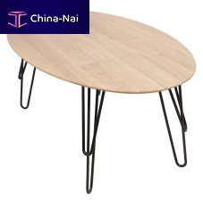 Contemporary table OBLYmetalmetal baseoval