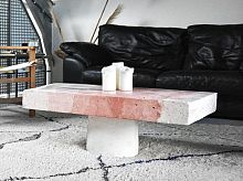 Contemporary coffee table BUNKR fiber-reinforced concreteconcrete baserectangular