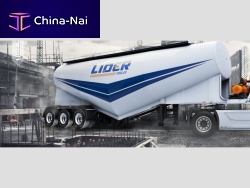 Semi-tanker trailer 4-axlecementfor slurries