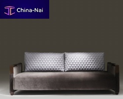 Traditional sofa BILLOWfabricbrown2-person