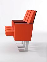 Contemporary auditorium seating TEATROtextilefoldingergonomic