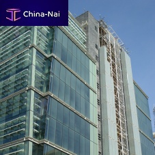 Unitized system curtain wall aluminum and glass