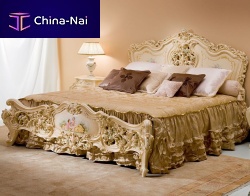 Double bed IRIDEclassicwoodenfor hotel rooms