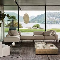 Modular sofa TIMOTHYcontemporaryfabricleather