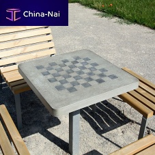 Outdoor chess table MATcontemporaryfor public spaceconcrete