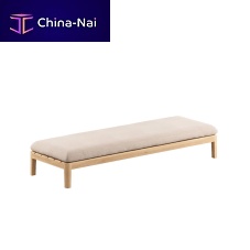 Contemporary upholstered bench CALYPSO 210fabricteak baseteak