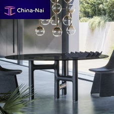 Contemporary table Pivotsolid woodglassmarble