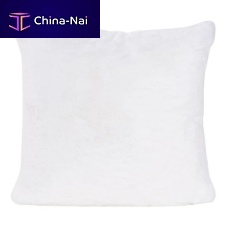 Faux fur pillow GUANACO 984square