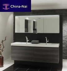 Built-in washbasin M1marblewith mixer tapdouble