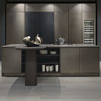 Contemporary kitchen GK.01walnutashmarble