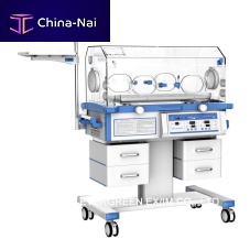 Infant incubator on casters