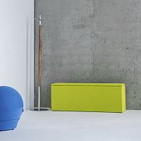 Contemporary upholstered bench THE BOX AND THE CUBE fabricpolyesterwith storage compartment
