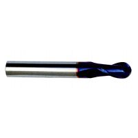 2-flute milling cutter ball noseend millsolid