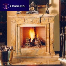 Traditional fireplace mantel LC-17marble