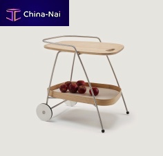 Home service trolley AK 700solid woodstainless steel