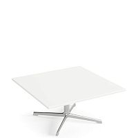 Contemporary coffee table FRED MDFpainted aluminum basesquare