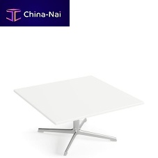 Contemporary coffee table FRED MDFpainted aluminum basesquare