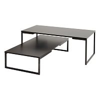Contemporary coffee table MIRRORlacquered MDFchrome steel baserectangular