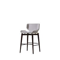 Contemporary bar chair EGLE EGL 51Hindoorfabricwooden base