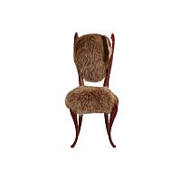 Classic chair Turanindoorfabricfaux fur