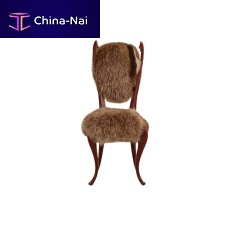 Classic chair Turanindoorfabricfaux fur