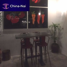 Contemporary high bar table MERLOTzincrectangularcommercial